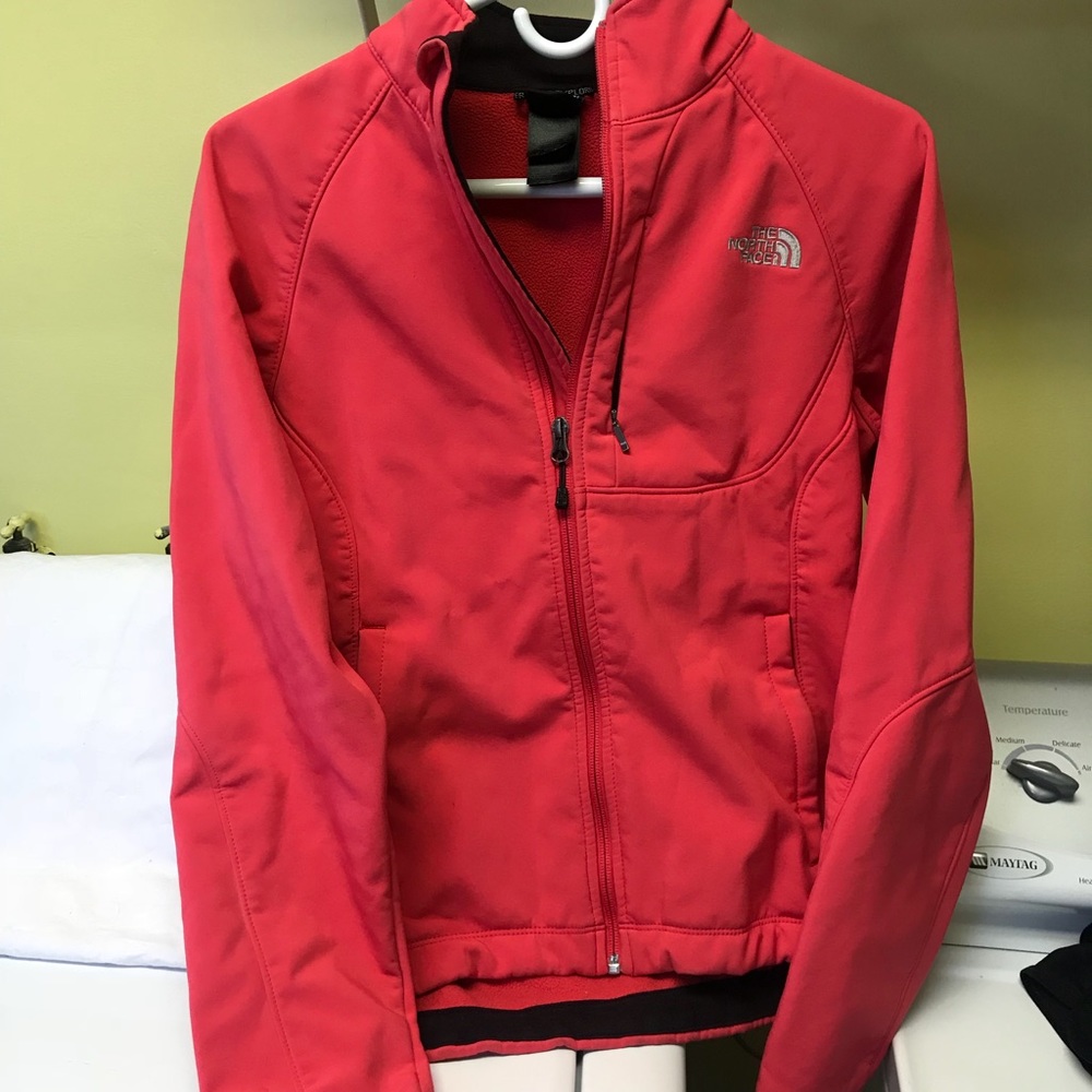 Pink north face jacket